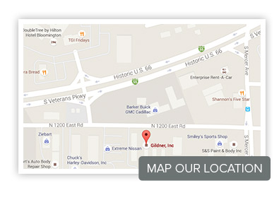 Gildner Excavating Map